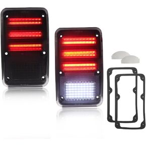 Tail Light Lens Compatible with 1978-1993 Dodge Truck Van, [DOT] [IP67 Waterproof] Tail Lamp Lens (Left + Right), Replace OEM #4057973 4057972 | CH2808102 CH2809102, 1 Pair, Red Lens in Saudi Arabia