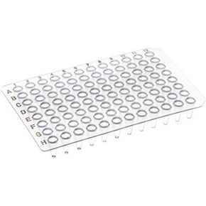 100μL 96 Well PCR Plate, Non-Skirted, A12/H12, Clear, Black Lettering, 50Pcs in Saudi Arabia