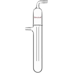 stonylab Glass Gas Bubbler Vacuum Trap, Glass Vacuum Cold Trap Bubbler with 225 mm Height and 10 mm Hose Connection for Vacuum Glassware, Organic Chemistry Lab Apparatus in Saudi Arabia