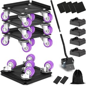 Heavy Duty Furniture Movers with Wheels, Carbon Steel Furniture Dolly, Heavy Furniture Moving Wheels Dollies Casters Rollers, Furniture Lifter Tool for Moving Heavy Furniture, Maximum Load 1200 LB in Saudi Arabia