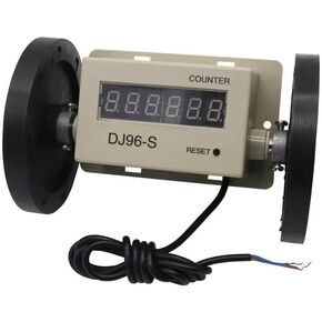 Cokyis Meter Counter DJ96-S الطول عداد النسيج النسيج العداد الرقمي العداد DC 12V/DC24V/AC110V/AC 220V (اللون: DC12V) in Kuwait