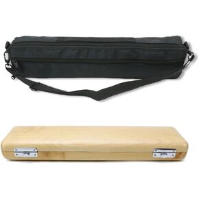 حقيبة غطاء حالة الفلوت مع صندوق تخزين الفلوت القابل للتعديل مع المخمل داخل الخشب الصلب خفيفة الوزن (17 حفرة ، أحمر) in Kuwait