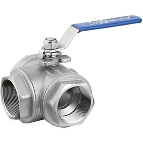 304 stainless steel L-type three-way medium ball valve/thread valve/internal thread/15 20 25 1 inch 2 inch 4 points(G1/2) in Saudi Arabia