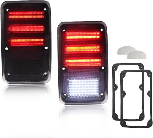 Tail Light Lens Compatible with 1978-1993 Dodge Truck Van, [DOT] [IP67 Waterproof] Tail Lamp Lens (Left + Right), Replace OEM #4057973 4057972 | CH2808102 CH2809102, 1 Pair, Red Lens in Saudi Arabia
