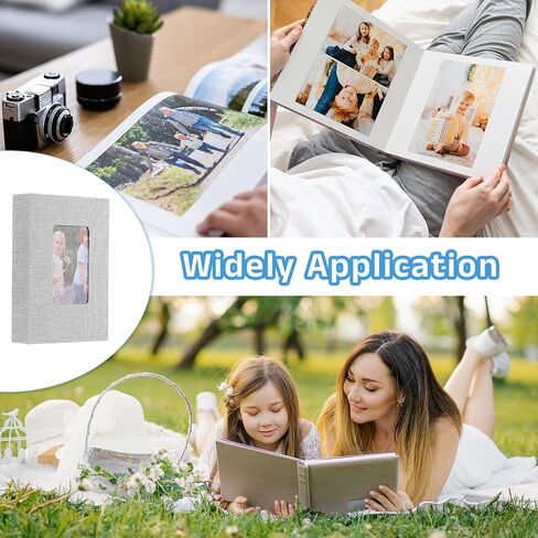 ألبوم صور صغير UXCELL ، 5 × 7 بوصة من جيوب غلاف جيوب الصور ، ألبومات الصور المليئة مع نافذة العرض عقد 26 صفحة 52 صورة لعائلة الزفاف ، الأزرق in Kuwait