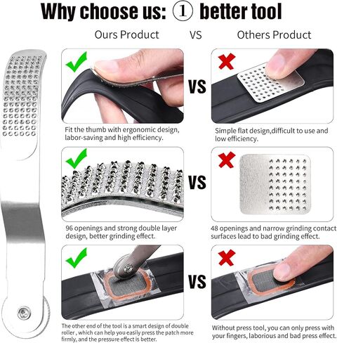 35 PCS Bike Tire Repair Kit, Bicycle Inner Tube Patch Kit with 28 PCS Vulcanizing Patches,Rubber Solution, Metal Rasp, Bike Tire Levers, Bike Patch Kit with Portable Box for MTB BMX Road Bike in Saudi Arabia