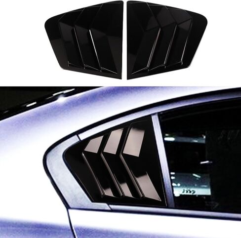 2-PCs لـ Honda Civic 9th سيدان 2012 2013 2014 2015 الملحقات الرياضية السيارات الخارجي مصاريع تزيين الزخرفة الجانبية الخلفية in Kuwait