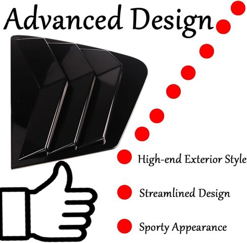 2-PCs لـ Honda Civic 9th سيدان 2012 2013 2014 2015 الملحقات الرياضية السيارات الخارجي مصاريع تزيين الزخرفة الجانبية الخلفية in Kuwait