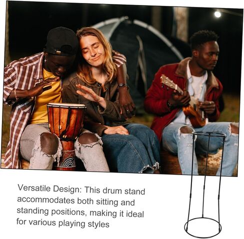 PRETYZOOM Djembe Percussion Instrument Stand Folding African Drum Bracket Comfortable Drum Seat for Boys and Girls and Adults in Saudi Arabia