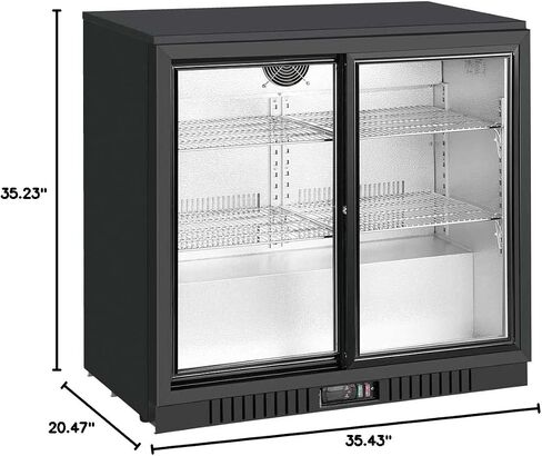 Unity U-BB2 36" Countertop Two Sliding Door Merchandising Bar Cooler (For Commercial Use ONLY) in Saudi Arabia