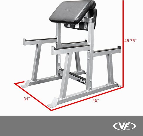 Valor Fitness Preacher Curl Bench - آلات الشباك القابلة للتعديل تجلس أو تقف إلى الجزء العلوي in Kuwait