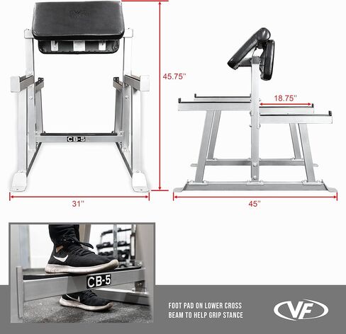 Valor Fitness Preacher Curl Bench - آلات الشباك القابلة للتعديل تجلس أو تقف إلى الجزء العلوي in Kuwait