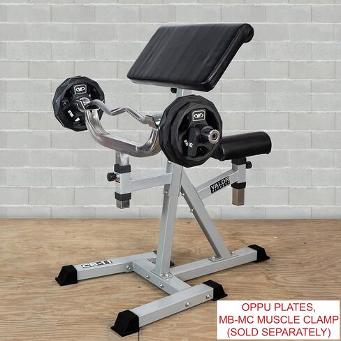 Valor Fitness Preacher Curl Bench - آلات الشباك القابلة للتعديل تجلس أو تقف إلى الجزء العلوي in Kuwait