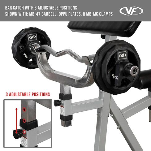 Valor Fitness Preacher Curl Bench - آلات الشباك القابلة للتعديل تجلس أو تقف إلى الجزء العلوي in Kuwait