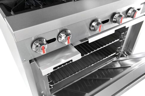 Kratos 36" Wide Commercial Gas Range with 24" Griddle, 2 Burners, and Full Size Oven, Stainless Steel Range for Restaurants, 130,000 BTU, Natural Gas (29Y-047-NAT) in Saudi Arabia