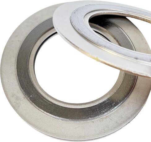 304SS Spiral Wound Gasket for Pipe Flanges - DN15-DN250, 150LB-1500LB, High-Pressure Sealing Solution(5Pcs 10'' DN250-1500lb) in Kuwait