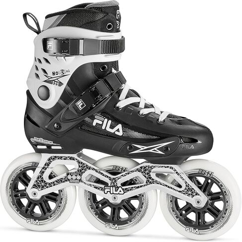 الزلاجات في Fila Houdini 125mm للبالغين - الزلاجات عالية السرعة للياقة البدنية مع محامل ABEC 9 - إطار الألمنيوم خفيف الوزن - وسادة كعب الصدمة - 3x125mm in Kuwait