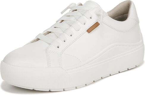 Dr. Scholl's Womens Time Off Go Lace Up Sneaker White Smooth 10 M in Saudi Arabia
