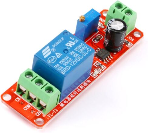 12V Delay Relay Module, Adjustable Timer Delay On/Off Switch, for Smart Car Robot Projects, DIY Automation Essentials Timing Range (On-Off Relay Modules) in Saudi Arabia