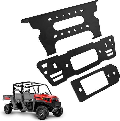 101480 Winch Mount - Compatible with Polaris Ranger XP 1000 Models(2018+) - Polaris Ranger Winch Mount with Black Powder Coated in Kuwait