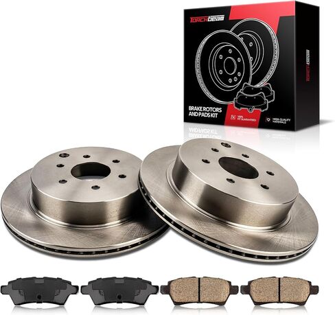 Torchbeam Front Brakes and Rotors Kit Brake Pads Brake Rotors and Pads for Jeep 2007-2017 Patriot, Jeep 2007-2016 Compass,Dodge 2008-2014 Avenger,Chrysler 2011-2014 200,Brake Rotors + Ceramic Pads Kit in Saudi Arabia