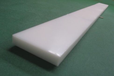 White HDPE (High Density Polyethylene) Rectangular Bar, .750" (3/4") x 4.00" x 48", 1 pc in Saudi Arabia