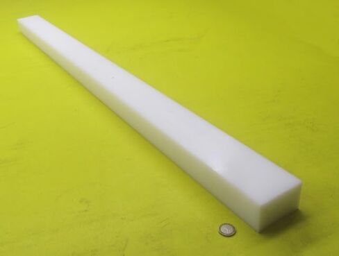 White HDPE (High Density Polyethylene) Rectangular Bar 2.00" (2") x 3.00" (3") x 48" Length in Saudi Arabia