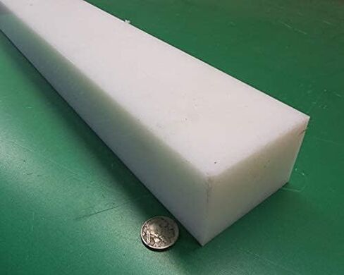 White HDPE (High Density Polyethylene) Rectangular Bar 2.00" (2") x 3.00" (3") x 48" Length in Saudi Arabia