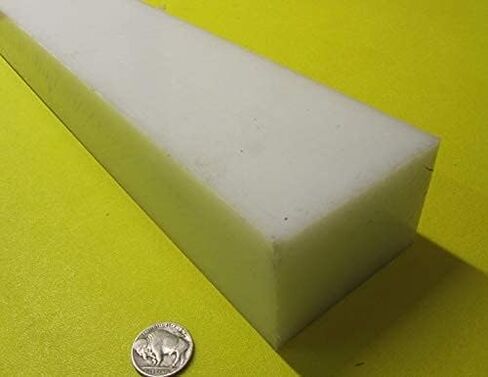 White HDPE (High Density Polyethylene) Rectangular Bar 2.00" (2") x 3.00" (3") x 48" Length in Saudi Arabia
