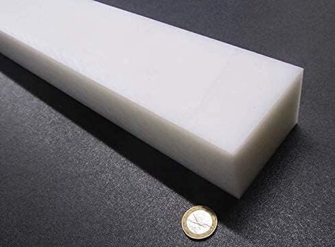 White HDPE (High Density Polyethylene) Rectangular Bar 2.00" (2") x 3.00" (3") x 48" Length in Saudi Arabia