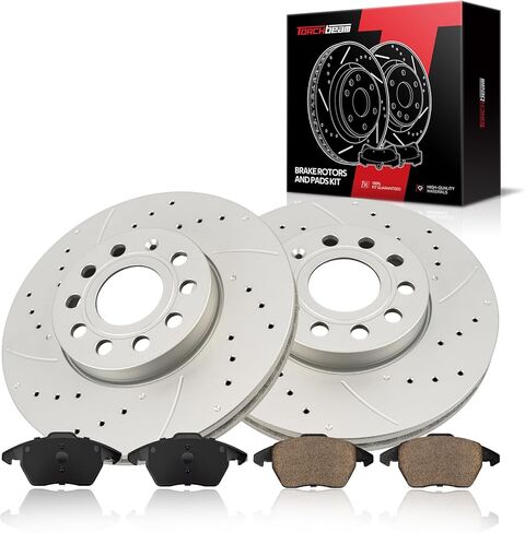 Torchbeam Rear Brakes and Rotors Kit Brake Pads Brake Rotors and Pads for Dodge 2011-2020 Charger 3.6L, Chrysler 2011-2020 300 3.6L, Dodge 2011-2020 Challenger 3.6L,Brake Rotors + Ceramic Pads Kit in Saudi Arabia