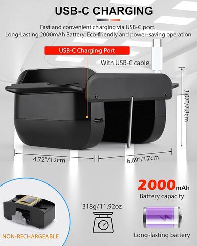 Automatic Card Shuffler for 1-2 Decks - Electric Poker Card Shuffler with One-Press AUTO & Manual Mode | Rechargeable 2000mAh Battery, USB-C Charging | Low Noise for Blackjack, UNO, Skip-Bo in Saudi Arabia