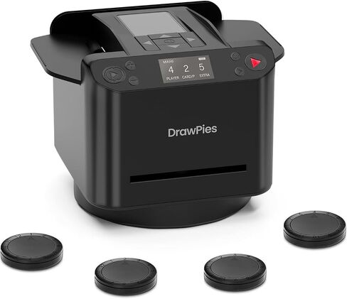Automatic Card shuffler and Dealer 2-in-1 Machine 2025, 1-12 Player, Rotatable 360°, Remote Card Calling, Ultra Quiet, Rechargeable, for Board Games and Poker, Casino Card, UNO, Five Crowns in Kuwait