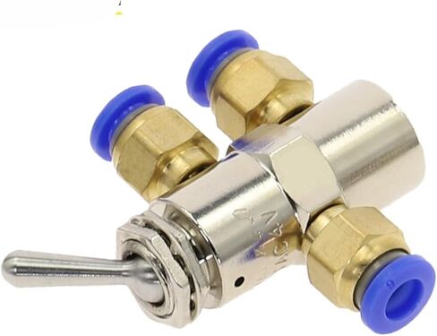 صمام العادم الميكانيكي الهوائي TAC2-4V 2 الموضع 5 W Way W Fiittings 1PCs (TAC2-4V-PC6MM) in Kuwait