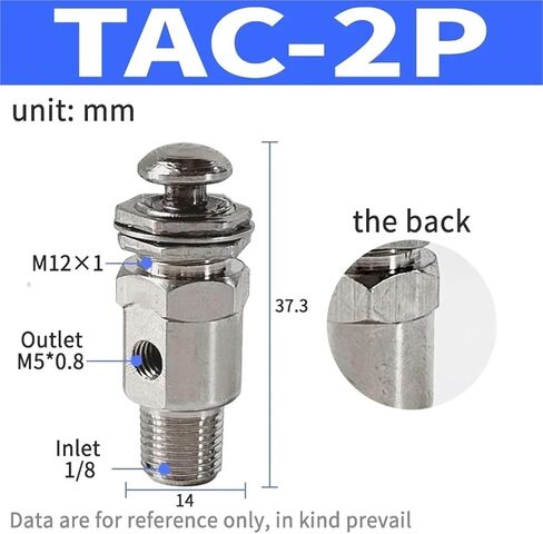 1pcs Air Pneumatic Mechanical Valve 2 Position 5 Way Toggle Button Switch TAC2-41V 31V 41P 31P 41PP TAC-4V 4P 3P 3V TV-3S(TAC2-31P) in Saudi Arabia