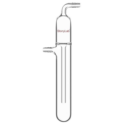 Stonylab Glass Gas Bubbler Crapuum trap ، plbler cold cold plbler مع ارتفاع 225 مم وتوصيل خرطوم 10 مم للأواني الزجاجية الفراغية ، جهاز مختبر الكيمياء العضوية in Saudi Arabia