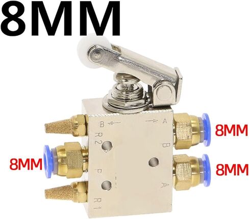 صمام العادم TAC2-41P 2 الموضع 5 طريقة REPRINE SWIVE SWITCH PNEUMATIC Mechanical Valve 1/8 Thread W Pittings Silencer 1PCs (TAC2-41P) in Kuwait