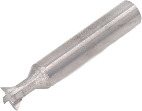4 Flute Dovetail Milling Cutter Carbide Slotting Tool for Woodworking Easy to Install Efficient Operation Universal Shank (10x60°x60L) in Kuwait
