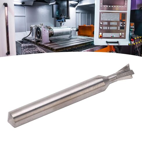 Dovetail Milling Cutter Carbide 6mm Shank 4 Flutes 50mm Length Universal Dovetail Bit for Woodworking and Metalworking (75°) in Kuwait