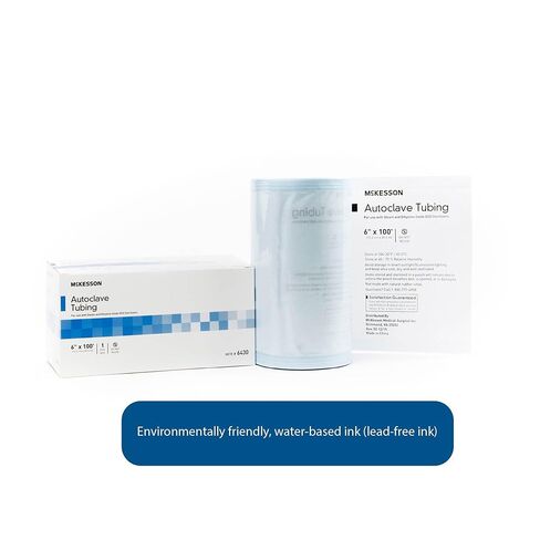 McKesson Autoclave Tubing - Medical Tool Sterilization Tube, Color Changing Steam Indicator, 6 in x 100 ft, 1 Count in Kuwait