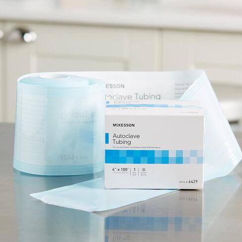 McKesson Autoclave Tubing - Medical Tool Sterilization Tubing, 4 in x 100 ft, 1 Count in Saudi Arabia
