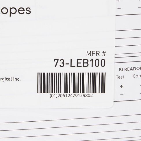 McKesson Daily Sterilization Record Envelope for Each Cycle Laboratory Sterilization Process - White, 8 1/2 in x 11 in, 100 Count, 1 Pack in Saudi Arabia