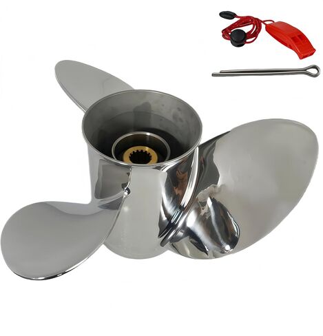 150-300HP مقاوم المقاوم للصدأ المروحة الخارجية FIT Yamaha Motor 14 1/2x19،14 1/2x17،14x19،13 3/4x17،13 3/4x21،15 spline tooth ، RH in Kuwait