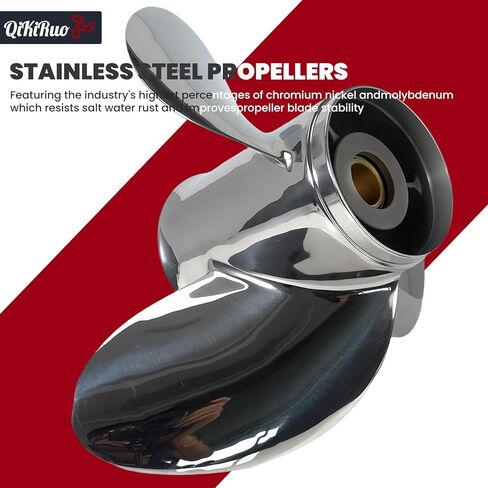 150-300HP مقاوم المقاوم للصدأ المروحة الخارجية FIT Yamaha Motor 14 1/2x19،14 1/2x17،14x19،13 3/4x17،13 3/4x21،15 spline tooth ، RH in Kuwait