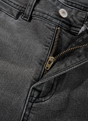 سراويل جينز عريض الساق للنساء العصرية عالي الخصر الجينز الممتد على مستقيم الساق الساق الكاحل الكاحل مع جيوب in Kuwait