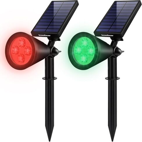 InnoGear Solar Outdoor Lights, Solar Lights Outdoor Waterproof Solar Spot Lights Outdoor Spotlight for Yard Landscape Lighting Wall Lights Auto On/Off for Pathway Garden, Pack of 6 (Warm White) in Kuwait