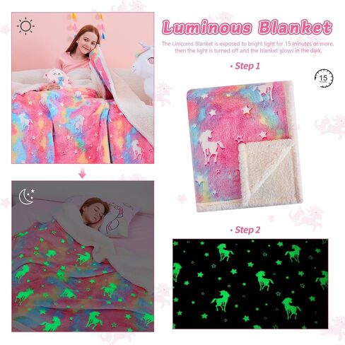 QSTEHEML Soccer Glow in The Dark Blanket,Football Gifts Toys for Kids Boys Age 3-12 Years Old,Birthday, for Toddler, Teen, Son, Soft Luminous Throw Blanket 50"×60" in Saudi Arabia