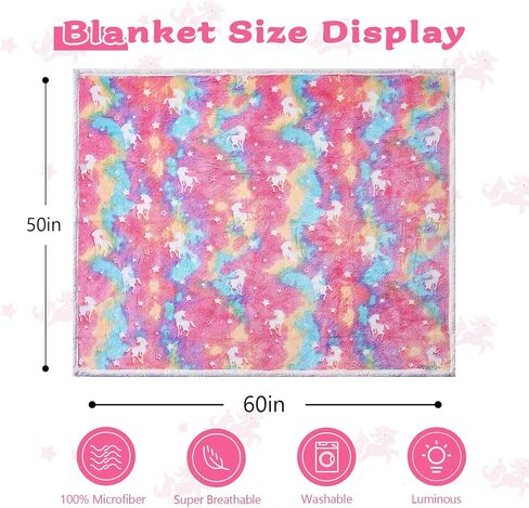 QSTEHEML Soccer Glow in The Dark Blanket,Football Gifts Toys for Kids Boys Age 3-12 Years Old,Birthday, for Toddler, Teen, Son, Soft Luminous Throw Blanket 50"×60" in Saudi Arabia