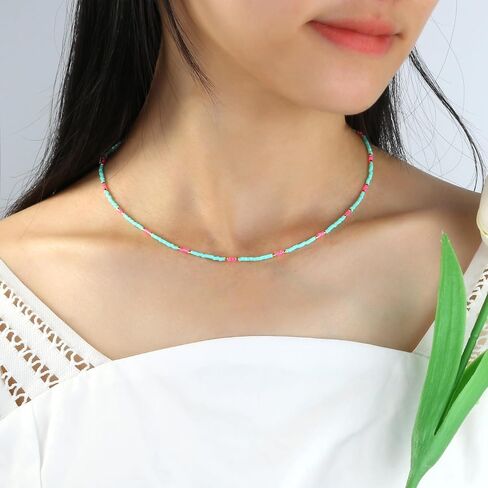 KELITCH Classic Miyuki Beaded Necklaces Tiny String Thin Strand Neckalces For Women in Saudi Arabia