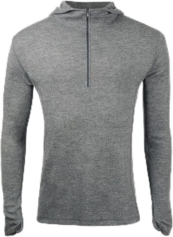 Men's Alpaca Wool Hoodie: 300 Lightweight Half-Zip in Saudi Arabia